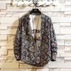 Comercio exterior transfronterizo Amazon más vendido moda masculina manga larga nueva camisa de flores estampadas camisa de hombre entrega de una pieza