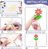Carillón de viento de madera para jardín de infantes, creativo, para colorear, grafiti, para niños, bricolaje, hecho a mano, material de carillón de viento de conejo, accesorios, bolsa