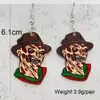 Pendientes en Y de Halloween Transfronterizos Nochebuena Pesadilla Calavera Personaje de Terror Pendientes Acrílicos Venta Directa de Fábrica