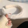 Outono e Inverno Plush Hair Hoop Fluffy Candy Color Headwear Lavagem Facial Simples Estilo Coreano Pequeno Claro Doce Headband Estudante