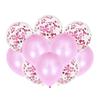 Cross-border 12-inch pedaços de papel lantejoulas puro terno branco aniversário decoração do quarto de casamento atmosfera decorativo empurrar balão de látex