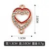 Collares, pulseras, colgantes y accesorios de la serie Corazón con incrustaciones de diamantes para armar, se pueden mezclar y vender al por mayor, directamente del fabricante para comercio transfronterizo