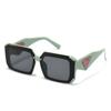 16WS comercio exterior transfronterizo nuevo moderno retro cuadrado parte superior plana gafas de sol viento INS tendencia shooting callejero gafas de sol de playa