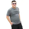 Camiseta de manga corta de algodón puro de corte holgado para hombre talla grande, talla extra grande para hombres con sobrepeso, top moderno