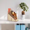 Estante de madera para almacenamiento de tarjetas de escritorio, organizador de oficina simple, estante de exhibición de tarjetas de felicitación de papel para estudiantes, estante de tarjetas de presentación para negocios publicitarios