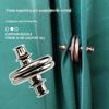 Fivela de sucção magnética de metal botão de cortina decoração sem ferramentas par de fivelas de sucção magnética forte botão removível estilo Chanel atacado