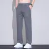 Novas Calças Casuais Masculinas de Verão 2026, Calças Longas Finas de Seda de Gelo, Moda Casual Masculina, Calças Casuais de Negócios Populares