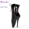 2023 Botas de Tacón Alto Sexy de Ballet Divertidas sm Botines Unisex de Tacón Alto con Cremallera Lateral con Candado