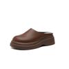 Meias Pantufa Baotou para Mulheres 2026 Nova Coleção Primavera e Outono Mules Preguiçosos de Solado Grosso para Uso Externo Meias Pantufa Super Macias de Pele de Cordeiro