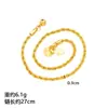 Pulseras Trenzadas para Mujer de Joyería del Sudeste Asiático Transfronteriza, Tobilleras Vietnamitas Chapadas en Oro, Artículos Populares Que No Se Desvanecen Fácilmente, Set de Imitación