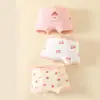 Ropa Interior de Niñas Algodón Puro Niños Calzoncillos Bóxer de Cintura Media Categoría a Algodón Año del Zodíaco Niñas 3-13 Años Sin Clip en los Glúteos Dibujos Animados