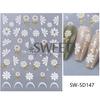 Pegatinas Transfronterizas Nuevas para Arte de Uñas Ins Primavera 5D Repujado Tridimensional Flor de Hielo Flor de Margarita Flor de Cerezo Calcomanía Adhesiva para Uñas