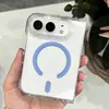 Adecuado para funda de teléfono móvil con pantalla plegable Iphoneduo, Funda abatible de acrílico transparente 18Duo Magnética para teléfono móvil 18