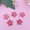 Amazon Piedra Natural Cristal 20mm Estrella de Cinco Puntas No Porosa Colgante Estrella Luna Joyería Pequeños Adornos de Estrella Accesorios