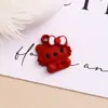 Nuevos accesorios de resina de conejito de dibujos animados anillo individual pulsera para niños llavero colgante de collar venta al por mayor