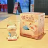 Mai Pin Cultural e Criativo Festa Siamês Cristal de Energia Mini Caixa Surpresa Figura de Gatinho Fofo Decoração de Mesa de Escritório