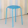 Banqueta de Plástico Casa Oito Furos Redonda Banqueta Mesa de Jantar Banqueta Colorida Simples Espessada Moderna Falsa Malus Banqueta Alta