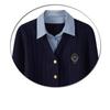 Suéter de Punto Falso de Dos Piezas Estilo Nuevo Otoño/Invierno 2026 para Mujer, Nuevo Diseño de Moda Británica Academy para Mujer Top Chaqueta