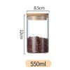 Frasco Sellado de Vidrio de Borosilicato Alto para Almacenar Snacks, Bote de Té a Prueba de Humedad, Botella para Almacenamiento de Granos, Sellado y a Prueba de Humedad