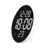Reloj Led Creativo de Doble Propósito de 9 Pulgadas con Múltiples Funciones, Reloj de Pared para Sala de Estar, Reloj Despertador con Control Remoto, Reloj de Mesita de Noche 8010