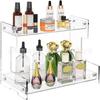 Caixa de Armazenamento de Acrílico Prateleira de Armazenamento para Bancada de Banheiro Prateleira Transparente de Armazenamento Cosméticos Banheiro Cozinha