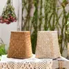 Cesta Pequeña Tejida para Flores, Maceta, Arte Floral de Jardín, Cesta de Almacenamiento Estilo Vintage, Bolsa de Almacenamiento, Tejido de Pasto Marino