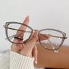Novos Óculos da Moda e Personalizados que Mudam de Cor com Luz Azul, Óculos Metal Olho de Gato, Armações Europeias e Americanas de Alta Qualidade e Tendência para Mulheres