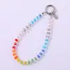 Colgante Creativo Nuevo de Cristal Arcoíris para Teléfono Móvil Nicho Simple Cadena de Mochila Bolso Cadena Cruzada Cadena Corta para Colgar Teléfono Móvil