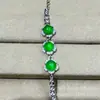 Pulseira de calcedônia gelo, ágata branca gelo de alta qualidade, pulseira de jade cravejada banhada a prata, nova joia de estilo nacional chinês, pulseira de presente