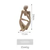 Figura de Yoga em Pedra Arenito Nórdica Ornaments Decorativos para Sala de Estar, Sala de Jantar, Móvel de TV e Decoração de Clube de Saúde