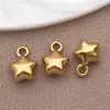 Acero Inoxidable Simple Multiestilo Cereza Caballito de Mar Estrella de Cinco Puntas Colgante Pequeño Colgante DIY Collar Pendientes Accesorios de Joyería