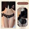 Deseo de Hombre Ropa Interior Sexy Tentación Deseo Puro Femenino Hueco Cintura Baja Abstención Citas Calzoncillos N-31