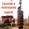 Escavação e troca de Escavadeira com trado modificação de trado escavação e troca de terra escavação e máquina de empilhamento