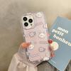 Case para Celular iPhone 17 Japonês e Coreano Flor Roxa Transparente Coelho Adequado para iPhone 17 Mobile Phone Case 16Promax Feminino Apple 11 Silicone Anti-Queda