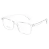 Marco Cuadrado Negro Marco TR Clásico Simple para Miopía de Hombre Marco de Gafas Ultraligero y Cómodo Marco Grande para Gafas Venta al por Mayor