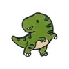 Insignia Creativa de Dibujos Animados de Pequeño Dinosaurio Triceratops Pterosaurio Estegosaurio Animal Mochila Escolar Ropa Estudiante Broche Decorativo