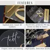 Señales de Número de Escritorio de Acrílico, Combinación de Acrílico Transparente para Bodas y Fiestas de Cumpleaños, Tarjetas de Número con Superficie de Espejo