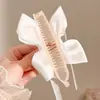 Pinza de plátano con lazo estilo coreano, pinza vertical, pinza de garra para coleta alta, tamaño grande para cabello grueso, pasador para mujer, pinza para la parte posterior de la cabeza, accesorio para el cabello