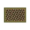 Capacho floral estilo vintage, capacho resistente à sujeira e antiderrapante, capacho de entrada com estampa de plantas retrô americana