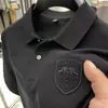 Camisa Polo Masculina de Manga Curta de Alta Qualidade Versátil Casual Nova Tendência da Moda Gola Lapela Camiseta Top de Meia Manga