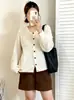 Suéter suelto y casual para mujer de talla grande, colección otoño 2026, cárdigan de punto casual versátil para damas de talla grande