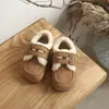 Zapatos de Algodón para Niñas para Invierno, Zapatos Birkenstock para Niños con Forro de Felpa, Zapatos de Algodón de Doble Capa para Niños, Zapatos de Invierno para Niñas, Zapatos de Invierno para Bebés