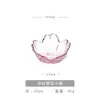 Platos pequeños de vidrio para condimentos, salsas, postres, ensaladas, estilo japonés rosa, juego de vajilla, simple, al por mayor