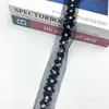Nuevo Estilo Inspirado en Chanel, Adorno Pesado de Pedrería y Lentejuelas, Cinta con Adorno de Pedrería, 5 cm de Ancho, Accesorio de Pajarita para Escote