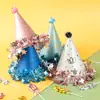 Sombrero de cumpleaños sofisticado estilo Ins para niños y adultos, adecuado para decoraciones de fiesta. Sombrero de estrella de cumpleaños para bebé para fiestas de cumpleaños.