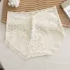 Ropa Interior Pure Desire para Mujer, Algodón Puro, Antibacteriana, Ajustada a la Cadera, Sexy, Nuevo Estilo 2025, Calzones de Encaje Transpirables para Mujer