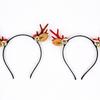 Diadema Decorativa de Terciopelo con Astas Estilo Bosque Navideño para Adultos y Niños, Accesorios para el Cabello, Diademas, Pinzas para el Cabello, Decoraciones Navideñas