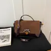 Bolsa de Ombro Retro de Nicho para o Dia a Dia 2026 Outono Nova Estampa de Leopardo Bolsa de Ombro Moda Fosca Personalidade Bolsa de Mão Tendência