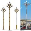 Luz de Calle de Poste Alto para Exterior 10~ 40m Elevación Automática LED Luz Cuadrada para Estadios y Aeropuertos, Súper Brillante