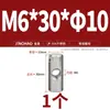 Pino Cilíndrico de Aço Inoxidável 304 com Furo Horizontal Conexão Embutida Cabeça de Martelo Palavra Porca de Martelo Rosca Heterossexual M4M5M6